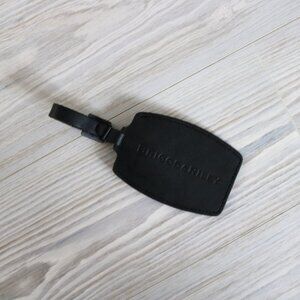 Briggs & Riley Luggage ID Tag Black Leather Travel Replacement Bag Tag